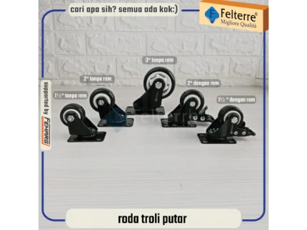 roda troli putar