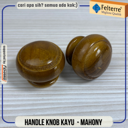 Handle Knob Kayu - Mahony